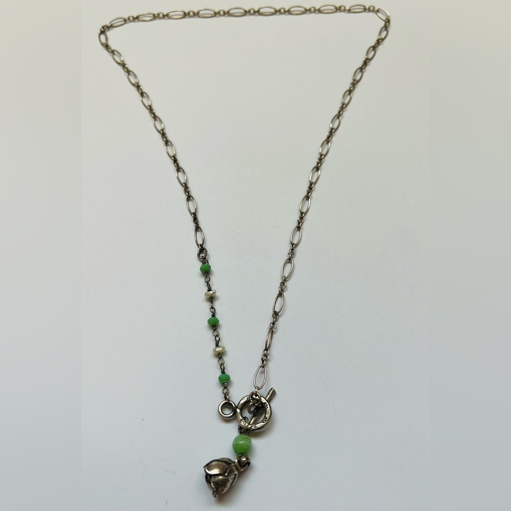 Sterling flower necklace